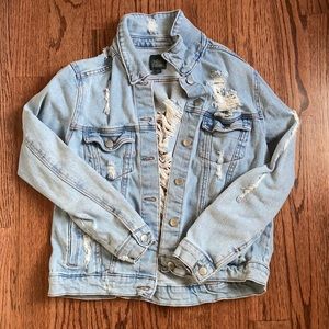 Ripped jean jacket